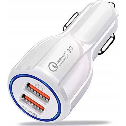 Ładowarka Vega LITTE ŁADOWARKA SAMOCHODOWA 2 X USB BIAŁA  2XUSB 20W>
