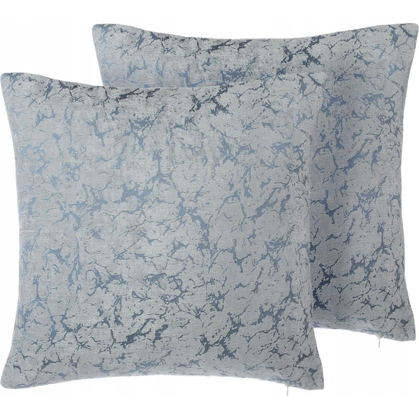 Conjunto De 2 Cojines Decorativos Gris 45x45 Cm Wisteria