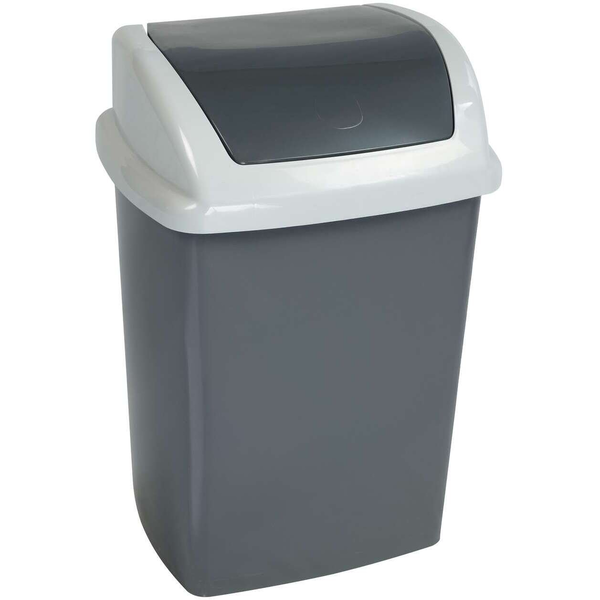 Maul neu 9521087 Szemeteskuka 10 l Műanyag (Sz x Ma x Mé) 250 x 370 x 200 mm Sötétszürke 1 db