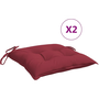 2 db bordó oxford szövet raklappárna 50 x 50 x 7 cm