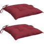 2 db bordó oxford szövet raklappárna 50 x 50 x 7 cm