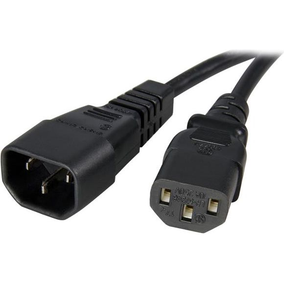 StarTech.com PXT1001M electriciteitssnoer Zwart C14 stekker C13 stekker