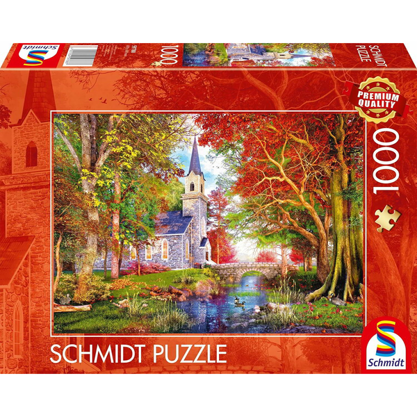 Schmidt Spiele Kápolna az ősz varázsában 1000 darabos puzzle