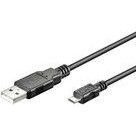 Microconnect USBABMICRO1 cavo USB USB 2.0 1 m USB A Micro-USB B Nero