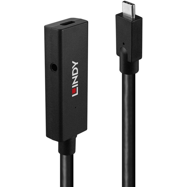Lindy 43364 USB-kabel USB 3.2 Gen 2 (3.1 Gen 2) 5 m USB C Sort
