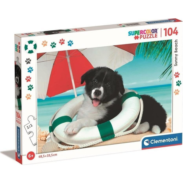 Clementoni Sunny Beach Пъзел 104 броя Животни