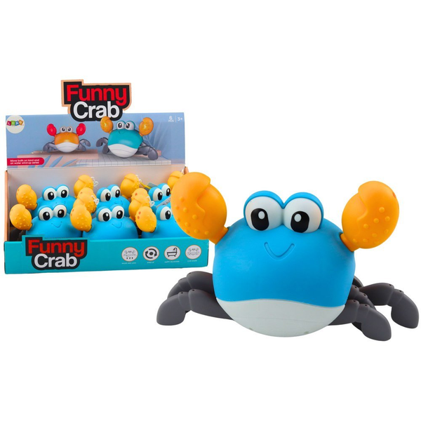 Fürdőjáték Felhúzható Rák Sétál, Úszik, Kék – 19980