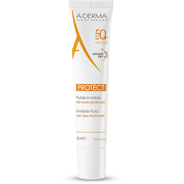 A-DERMA PROTECT INVISIBLE FLUID VERY HIGH PROTECTION SPF 50+ 40ml