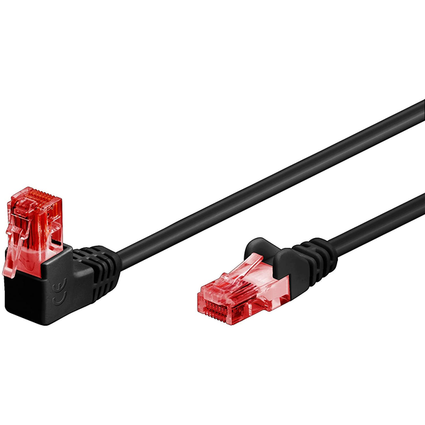 Мрежов кабел, Goobay U/UTP, Cat 6, 1 м, черен