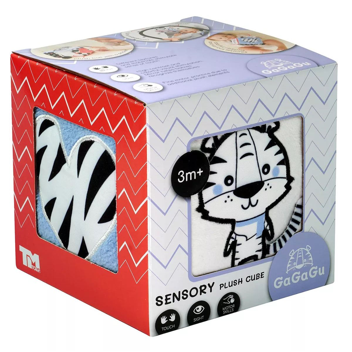 Gagagu Játszó kocka készségfejlesztő bébijáték - 10 cm (GGG0836)