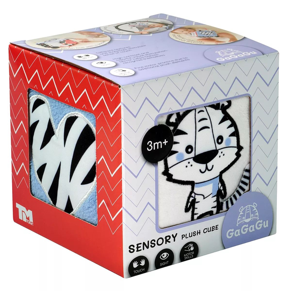 Gagagu Játszó kocka készségfejlesztő bébijáték - 10 cm