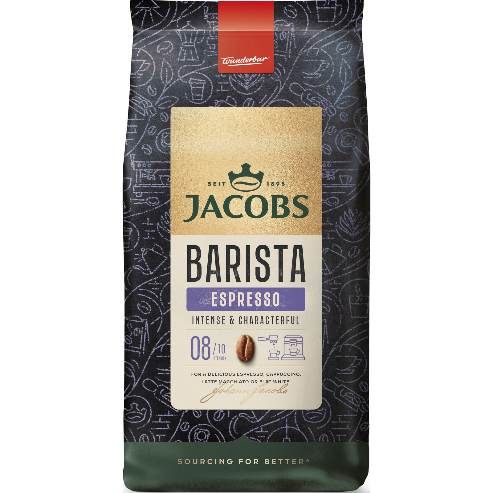 Jacobs Barista Espresso, szemes, 1000g (8711000895788)