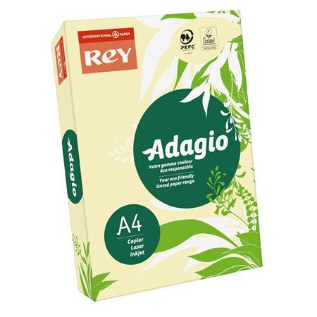 Rey "Adagio" Másolópapír színes A4 80g pasztell sárga (ADAGI080X626) (ADAGI080X626)