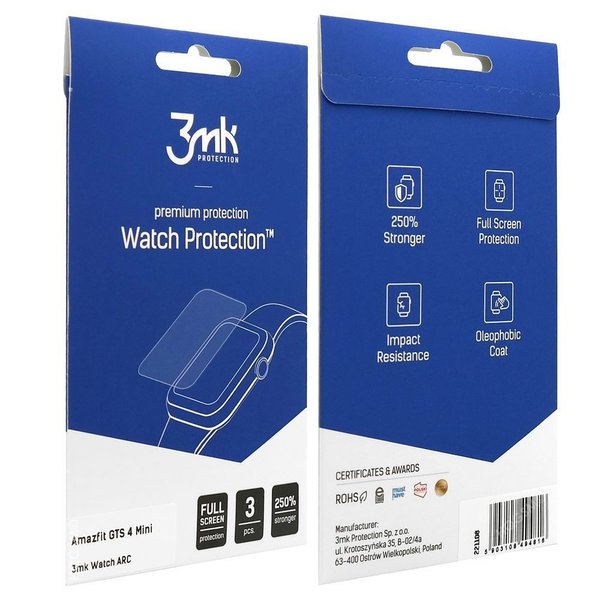 Ochranná fólie 3MK Amazfit GTS 4 Mini