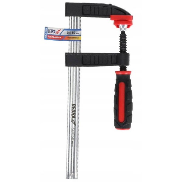 Ścisk stolarski F 250x50mm, 2-materiałowa rękojeść