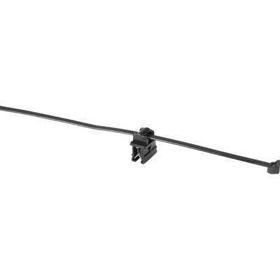 HellermannTyton 156-05904 T50ROSEC10-MC5-BK-D1 Kábelkötöző 200 mm 4.60 mm Fekete Átlós kábelkötegelés 1 db (156-05904)