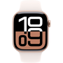 Apple Watch 10 42mm Rose Gold Alumínium keret (Light Blush Sport Band szíj) S/M