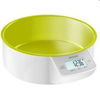 Elektrická váha Sencor bílá, odstíny zelené