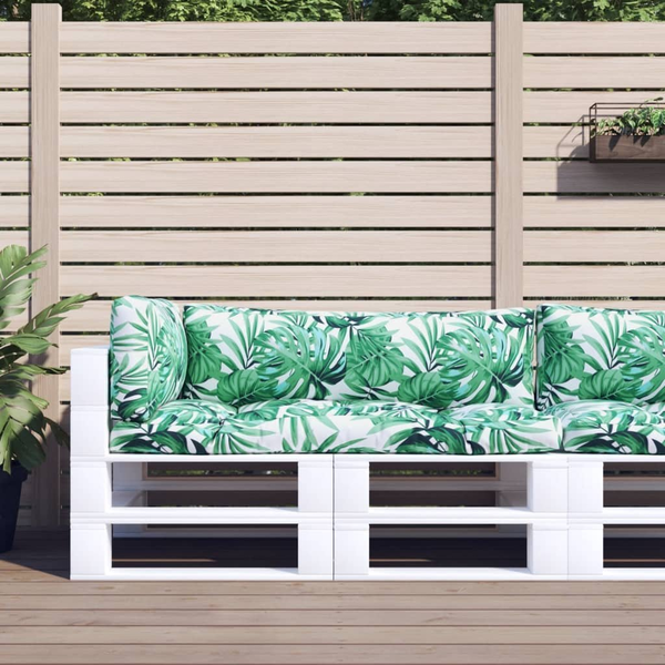 3 db levélmintás szövet raklappárna