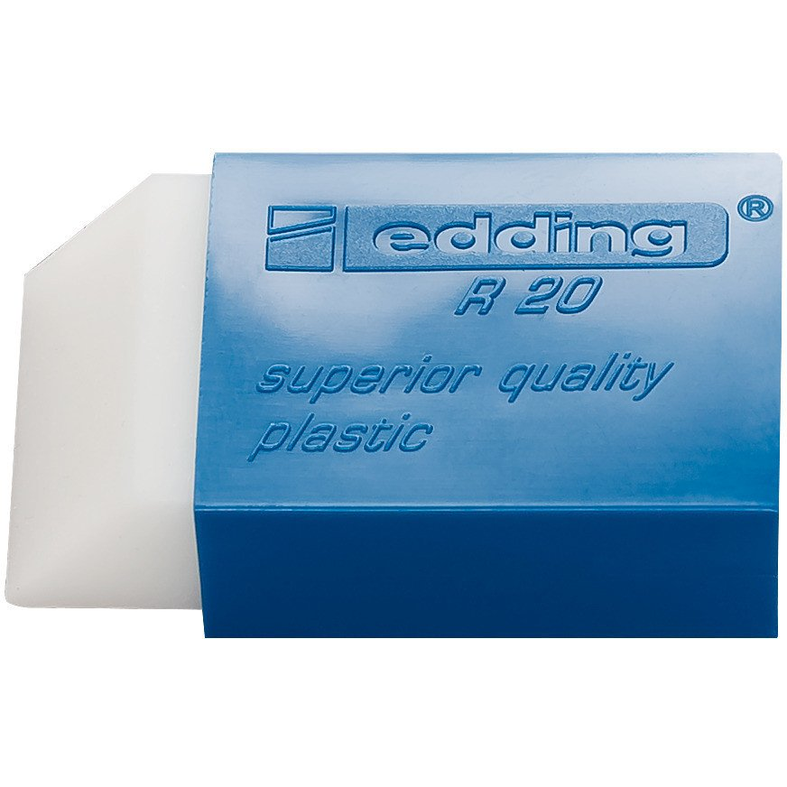 Guma na gumovanie e-R20 EDDING 2ks blister biela