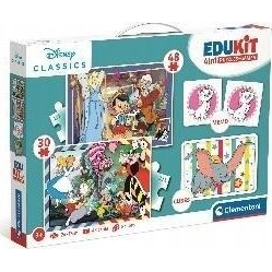 Clementoni Edukit 4 in 1 - Disney Classics Puzzle Cartoni