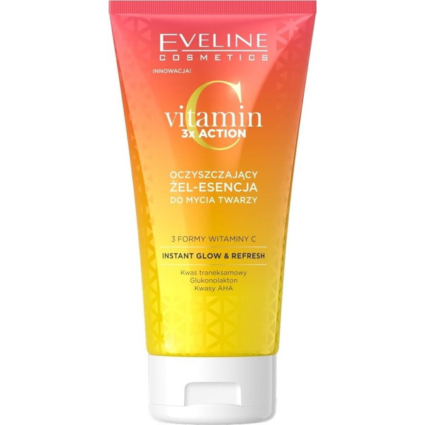 Eveline Vitamin C 3X Action Oczyszczający Żel-Esencja Do Mycia Twarzy 150ml