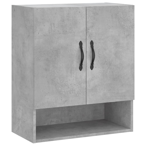 betonszürke műfa faliszekrény 60 x 31 x 70 cm