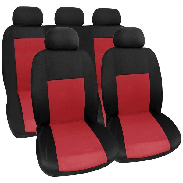 Oto Top Monaco üléshuzat szett 9db-os piros-fekete (3867532) (ototop3867532)
