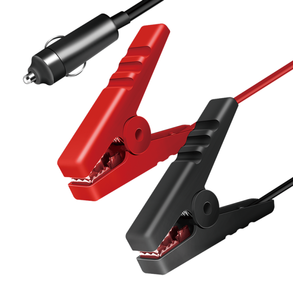 Logilink Hálózati adapter kábel, szivargyújtó/M az aligátorcsipeszhez, fekete/piros, 2 m (CP0400)