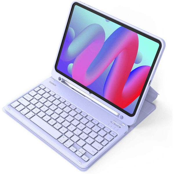 Inateck Keyboard iPad 11" iPad Air 4/5Gen Com. QWERTZ purple