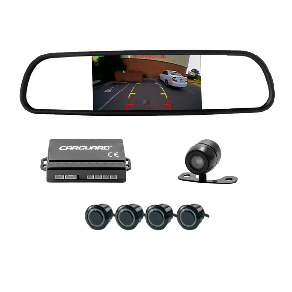 Carguard tolatókamera és radar szett kijelzős visszapillantó tükörrel (55072-10)