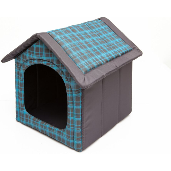 Hobbydog Blue Checkered Doghouse - R2