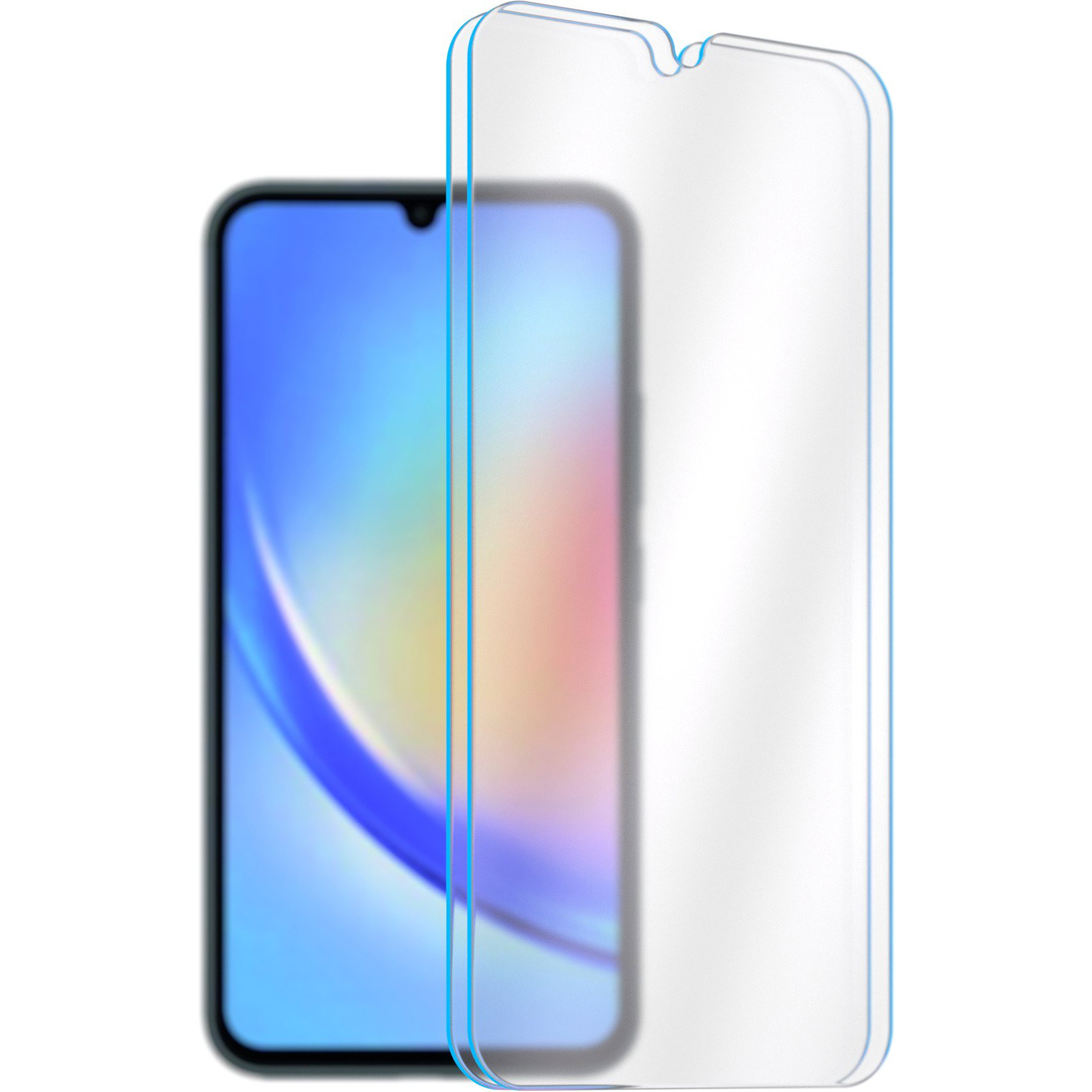AlzaGuard Case Friendly Glass Samsung Galaxy A34 2.5D üvegfólia - 2db (AGD-TGF0174P2)