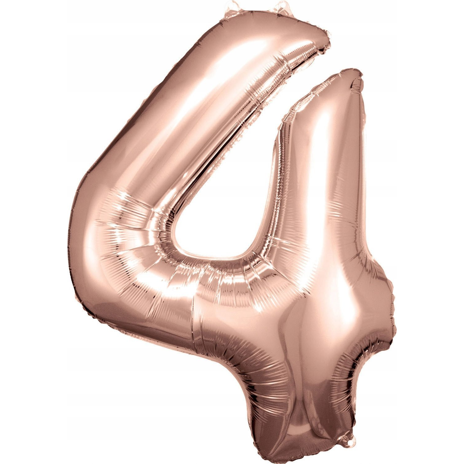 Óriás Szám Fólia Lufi - 4-es, 86x66 cm, Rózsaarany (9906279)