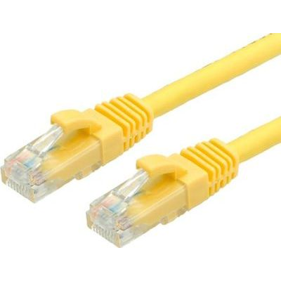 VALUE Patch kabel Cat.6A (třída EA) UTP, žlutý, 0,5 m