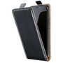 Gigapack Samsung Galaxy A35 5G (SM-A356) bőr hatású lefelé nyíló fliptok fekete (GP-154088)