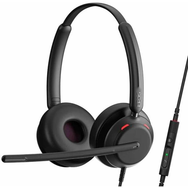 EPOS IMPACT 760 Headset Bedraad Hoofdband Oproepen/muziek USB Type-C Zwart