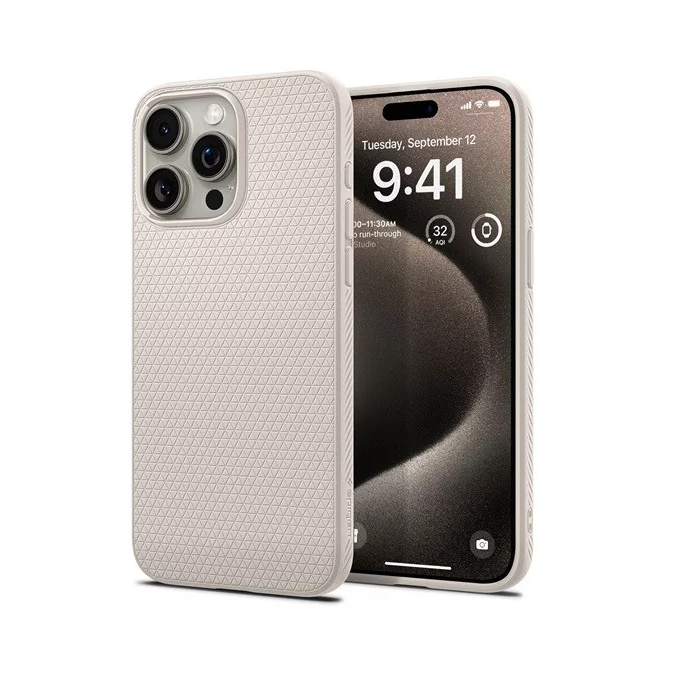 Spigen Liquid Air Apple iPhone 15 Pro Tok - Fehér (ACS07217)