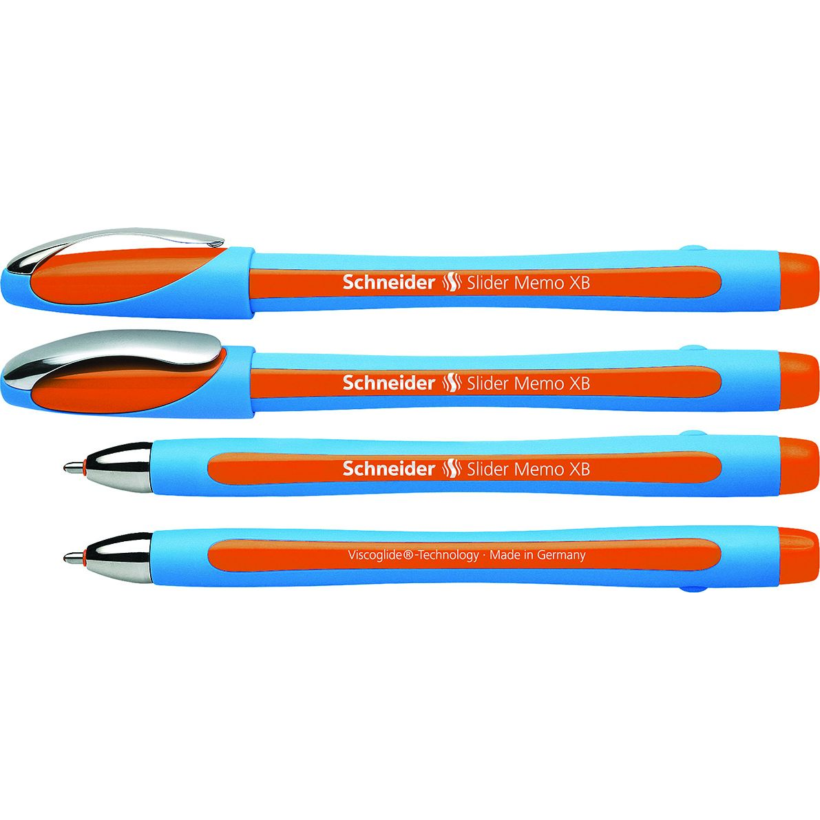 Schneider Slider Memo Kupakos Golyóstoll - 0.7 mm, Narancs (30657839)