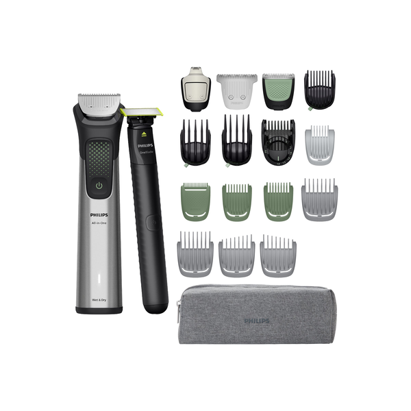 Philips MG9557/15 skæg- og hårtrimmer Sølv Lithium-Ion (Li-Ion)