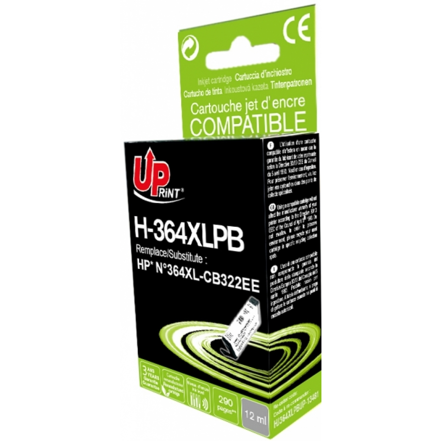 UPrint (HP 364XLPBK) Tintapatron - Szürke (H-364XL-PB-UP)