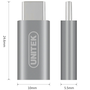 Adapter USB Unitek USB-C - microUSB Srebrny  (Y-A027AGY)