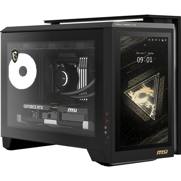 MSI MEG Vision X AI 2NVR7-236AT Intel Core Ultra 7 265K 64 GB DDR5-SDRAM 2 TB SSD NVIDIA GeForce RTX 5070 Ti Windows 11 Home Desktop PC Nero