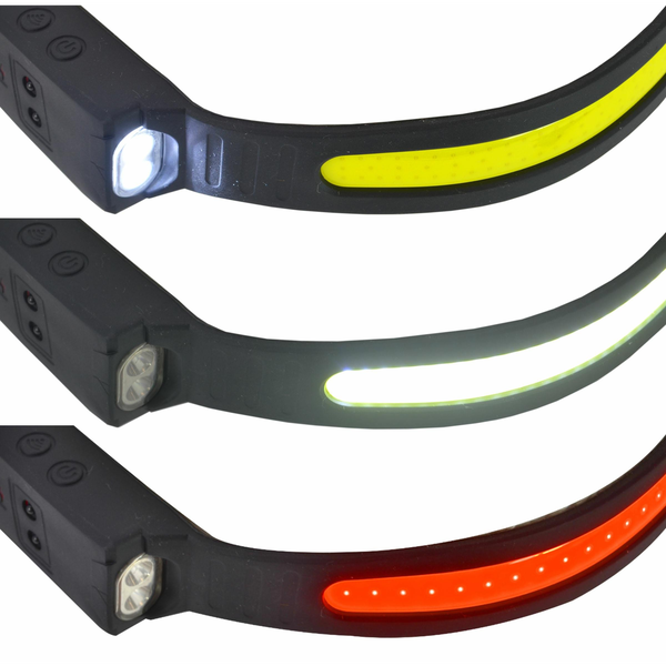 AWTOOLS LATARKA CZOŁOWA COB LED Z CZUJNIKIEM RUCHU