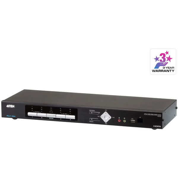 ATEN CM1284 KVM Switch Stativ-montering Sort