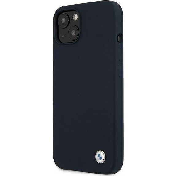 BMW Silicone Signature Apple iPhone 13 mini hátlap tok, kék (BMW244NAV)
