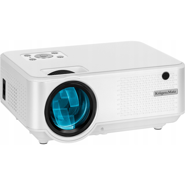 LED projektor KRUGER-MATZ LED20, 1920x1080 px, 15-150", 5000 lm, belo-srebrn