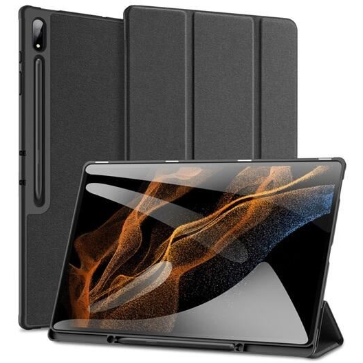 Dux Ducis Domo Samsung Galaxy Tab S9 Ultra bőr hatású tablet tok fekete (GP-147076)