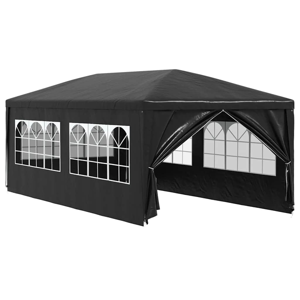 vidaXL Namiot imprezowy, 3 x 6 m, antracytowy