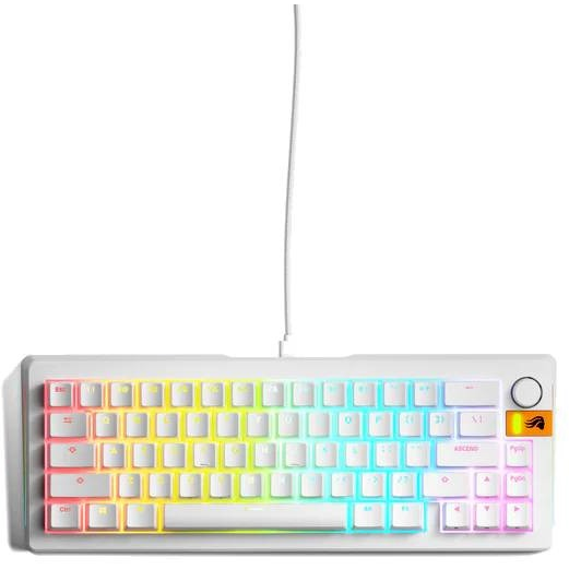 Glorious Gaming GMMK 3 HE 65% Prebuilt tastiera USB QWERTY Inglese US Bianco